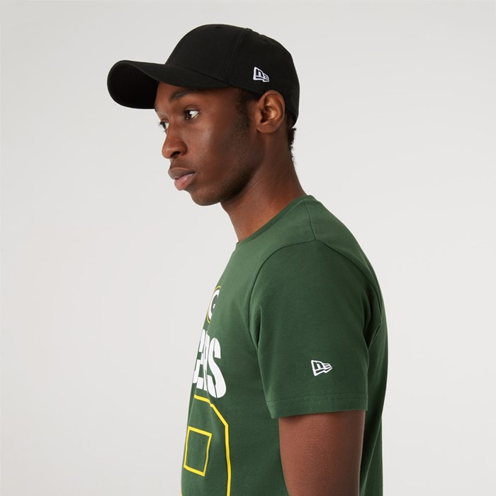 Green Bay Packers On Field Miesten T-paita Vihreä - New Era Vaatteet Outlet FI-863127